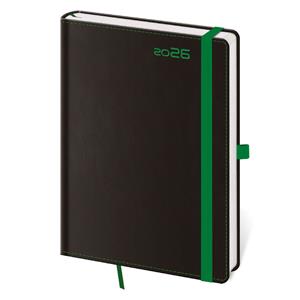 Kalendarz książkowy tygodniowy B6 2026 Black Green