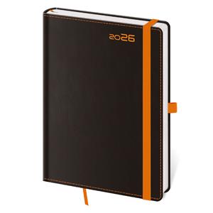Kalendarz książkowy tygodniowy B6 2026 Black Orange