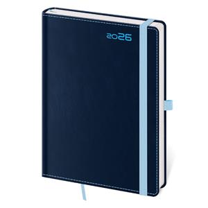 Kalendarz książkowy tygodniowy B6 2026 Double Blue