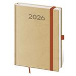 Kalendarz książkowy tygodniowy B6 2026 Print Pop - cappuccino