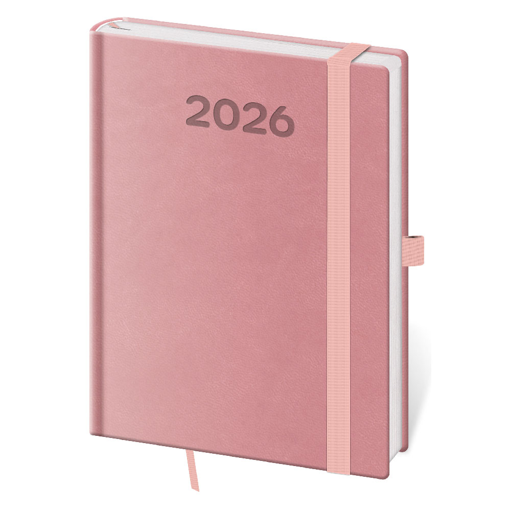 Kalendarz książkowy tygodniowy B6 2026 Print Pop - růžová