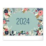 Kalendarz ścienny 2024 Kalendarz planowania Kwiaty