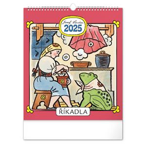 Kalendarz ścienny 2025 Josef Lada - Rymy