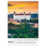 Kalendarz ścienny 2026 czeski Bratysława
