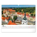 Kalendarz ścienny 2026 Panoramy Czech
