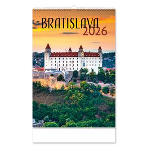 Kalendarz ścienny 2026 słowacki Bratysława