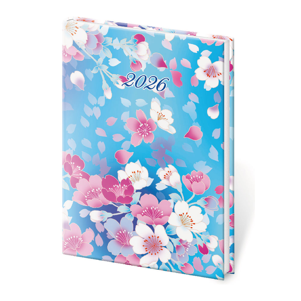 Kalendarz tygodniowy kieszonkowy A7 2026 Vario - Lyra Blossom