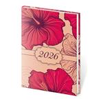 Kalendarz tygodniowy kieszonkowy A7 2026 Vario - Lyra Hibiscus