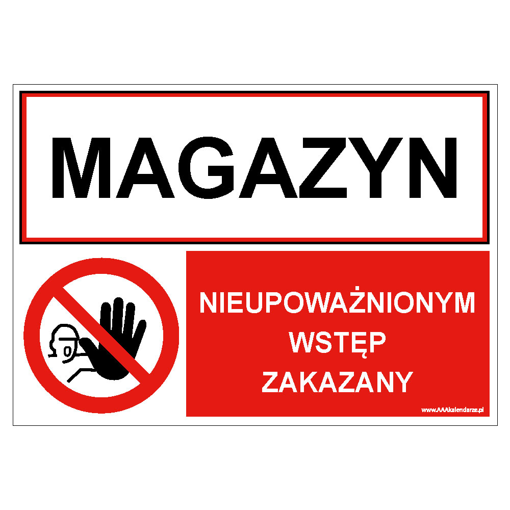 KOTŁOWNIA - NIEUPOWAŻNIONYM WSTĘP ZAKAZNY, ZNAK ŁĄCZONY, płyta PVC 2 mm, 210x148 mm