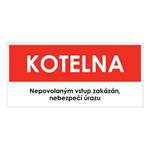 KOTELNA, červená, plast 2 mm 190x90 mm