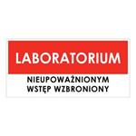 LABORATORIUM, płyta PVC 2 mm, 190x90 mm