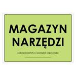 MAGAZYN NARZĘDZI, płyta PVC 2 mm, 297x210 mm