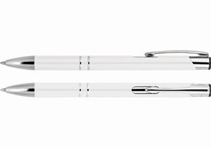 Metalowy długopis Akarea 00 - biały