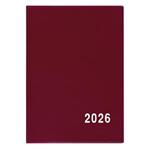 Miesięczny kalendarz książkowy kieszonkowy 2026 Agnieszka PVC - bordowy