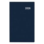 Miesięczny kalendarz książkowy kieszonkowy 2026 Diana PVC - niebieski