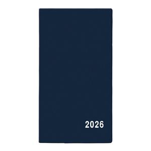 Miesięczny kalendarz książkowy kieszonkowy 2026 Františka PVC - niebieski