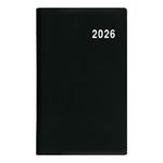 Miesięczny kalendarz książkowy kieszonkowy 2026 Marika PVC - czarny