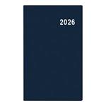 Miesięczny kalendarz książkowy kieszonkowy 2026 Marika PVC - niebieski