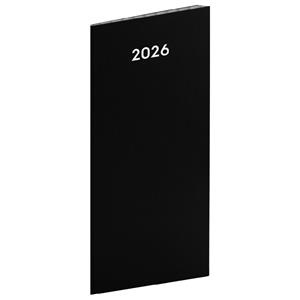 Miesięczny kalendarz książkowy kieszonkowy 2026 planer Czarny