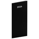 Miesięczny kalendarz książkowy kieszonkowy 2026 planer Czarny