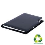 Notatnik GEP A5 kropkowany - czarny (czarne wnętrze) - skóra ekologiczna z recyklingu