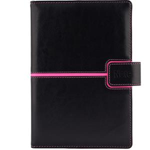 Notatnik MAGNETIC A5 liniowany - czarny/różowy