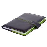Notatnik MAGNETIC B6 liniowany - czarny/zielony