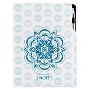 Notes DESIGN A4 kratkowany - Mandala niebieski