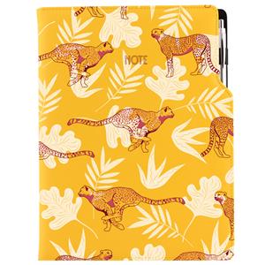 Notes DESIGN A4 kratkowany - żółty - Gepard
