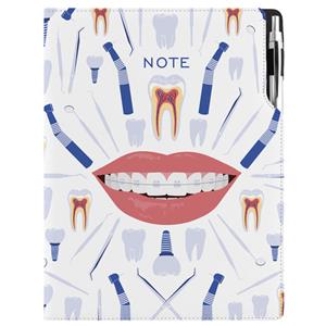 Notes DESIGN A4 liniowany - biały - Dentysta