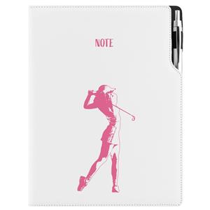 Notes DESIGN A4 liniowany - biały - Golf kobiety