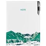 Notes DESIGN A4 liniowany - biały - Góry