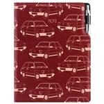 Notes DESIGN A4 liniowany - bordo - Maluch