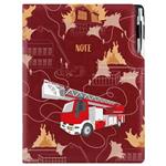 Notes DESIGN A4 liniowany - bordo - Straż