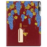 Notes DESIGN A4 liniowany - bordo - Wino
