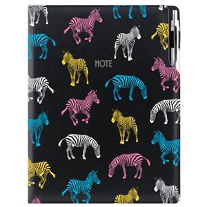 Notes DESIGN A4 liniowany - czarny- Zebra
