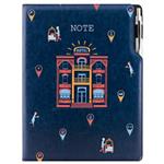 Notes DESIGN A4 liniowany - granatowy - Hotel