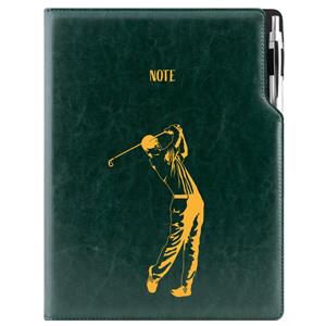 Notes DESIGN A4 liniowany - zielony - Golf mężczyźni
