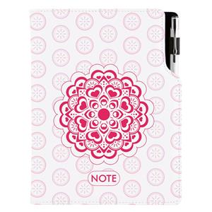 Notes DESIGN A5 kratkowany - Mandala czerwony