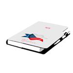 Notes DESIGN B5 czysty - biały - Czeska - flaga