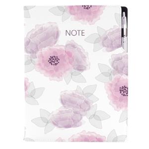 Notes DESIGN B5 czysty - Piwonia