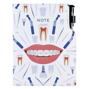 Notes DESIGN B5 kratkowany - biały - Dentysta