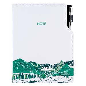 Notes DESIGN B5 kratkowany - biały - Góry