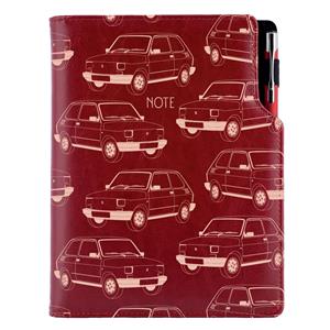 Notes DESIGN B5 kratkowany - bordo - Maluch