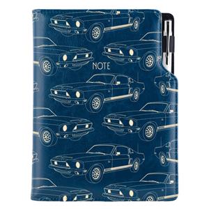 Notes DESIGN B5 kratkowany - granatowy - Mustang