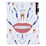Notes DESIGN B6 liniowany - biały - Dentysta
