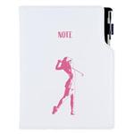 Notes DESIGN B6 liniowany - biały - Golf kobiety