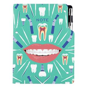 Notes DESIGN B6 liniowany - miętowy - Dentysta