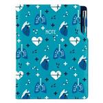 Notes DESIGN B6 liniowany - turkusowy Doktor - serce
