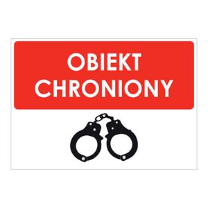 OBIEKT CHRONIONY, płyta PVC 1 mm, 210x148 mm